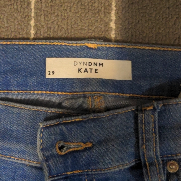 Dynamite Kate high waisted dark blue ripped jeans - Picture 2 of 3